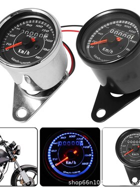 摩托车仪表复古改装仪表小码表公里表草上飞DIO铁马400单里程表