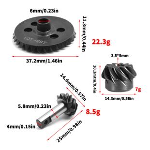 TRAXXAS Slash 4X4 1/10 福特 F-150前后波箱斜纹齿轮10-29TRZ035