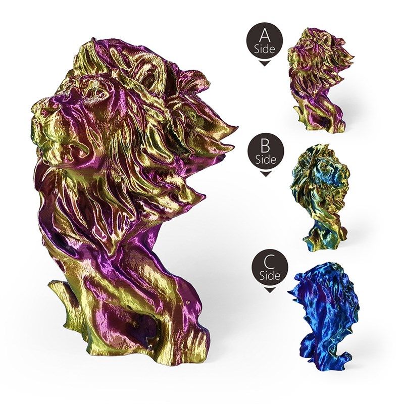 3D打印耗材线材3DPLA丝绸多色一线三色双色双拼色1kg跨境热销