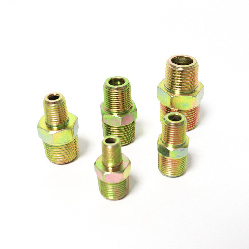 液压接头双外丝外牙直通双平对丝液压管件高压油管接头