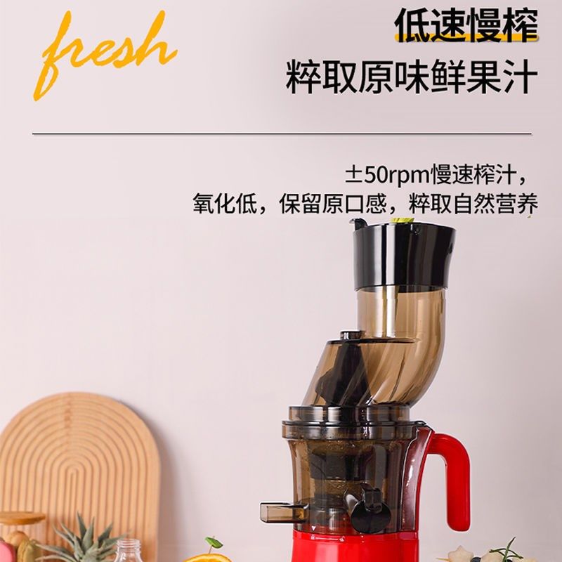 榨汁机家用渣汁分离蔬菜多功能慢磨自动大口径原汁机水果汁机跨境
