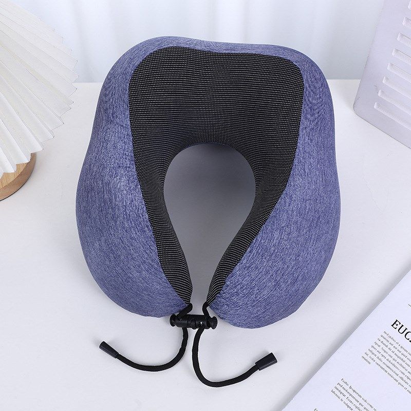 u型枕飞机旅行枕柔软慢回弹记忆棉U枕头纯色可拆洗午睡枕记忆枕