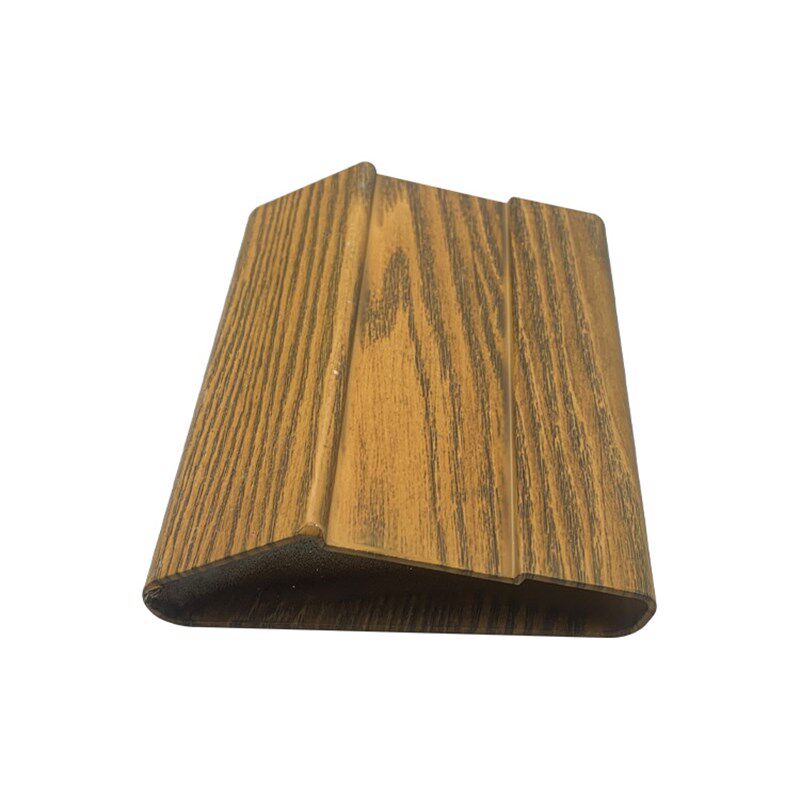 铝合金木纹面包管加工工业铝型材cnc加工木纹楼梯扶手型材