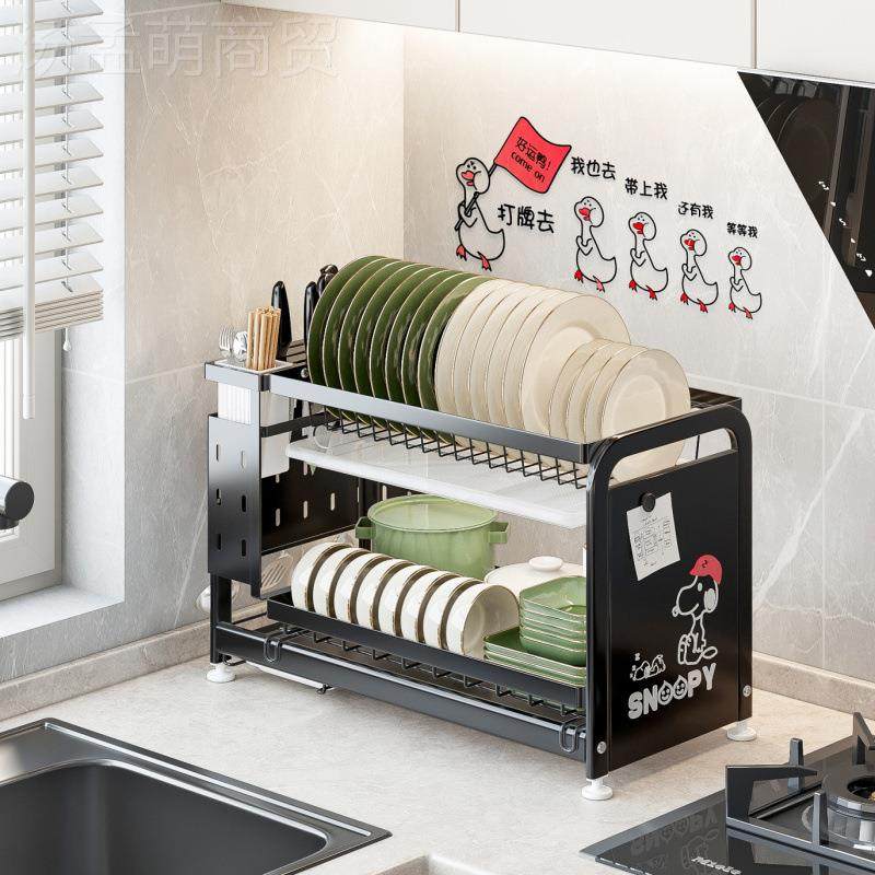 新世程厨房置碗碟收纳碗收架沥水碗架台面功能物刀FQA架筷子盘纳,厨房/烹饪用具,抹布架/厨房清洁收纳架,淘宝优惠券,粉丝福利购,淘宝优惠卷