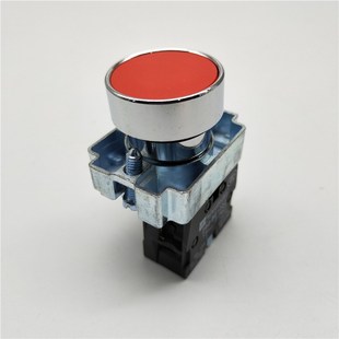 停止按钮开关 银点动按键XB2 BE102C ZB2 开孔22MM红色常闭 BA42C