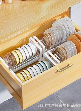 】型厨房碗架【台置物架沥水架碗碟碗盘小面橱WPJ-1013柜放碗架碗