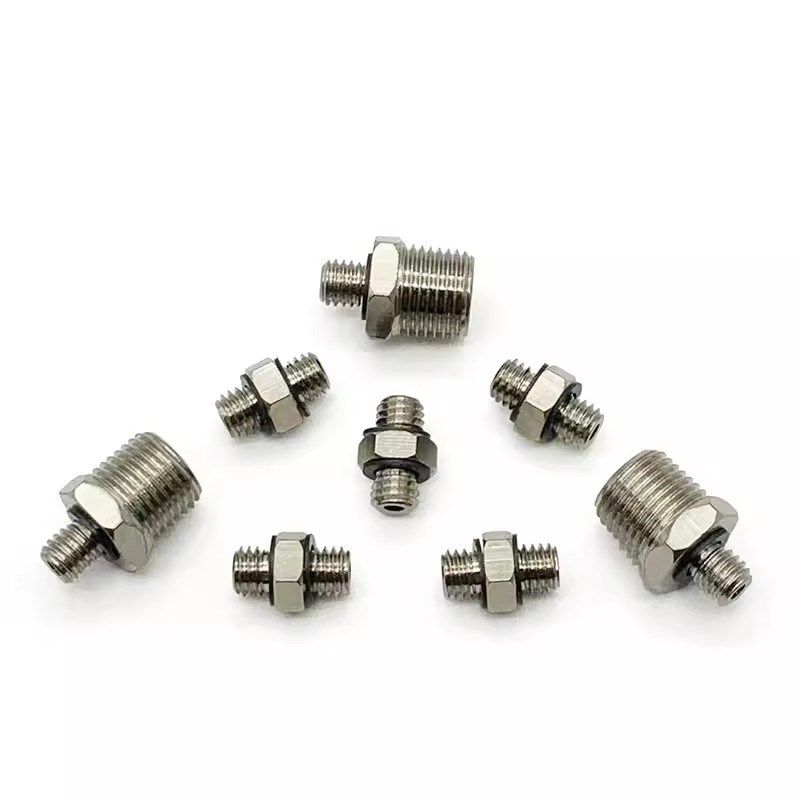 SMC型金属微型接头M-5B/5F/5T/5ZA/5N/5JD/5UT M5 内外牙三通M3