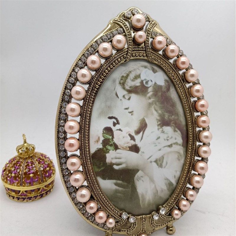 粉色珍珠金属相框,家居饰品,相框/画框,淘宝优惠券,粉丝福利购,淘宝优惠卷