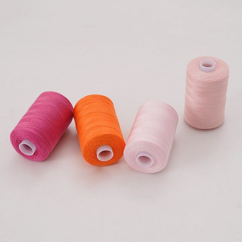 手缝线家用涤纶线套装402针线色号齐全可定 制 1000码24轴缝纫线