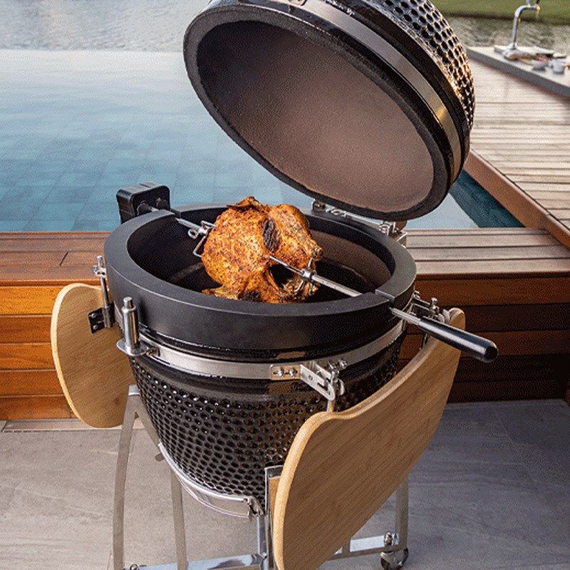 烧烤炉户外烤羊腿烧烤炉家用电动小型烤鱼工具野外自动旋转烤鸡架