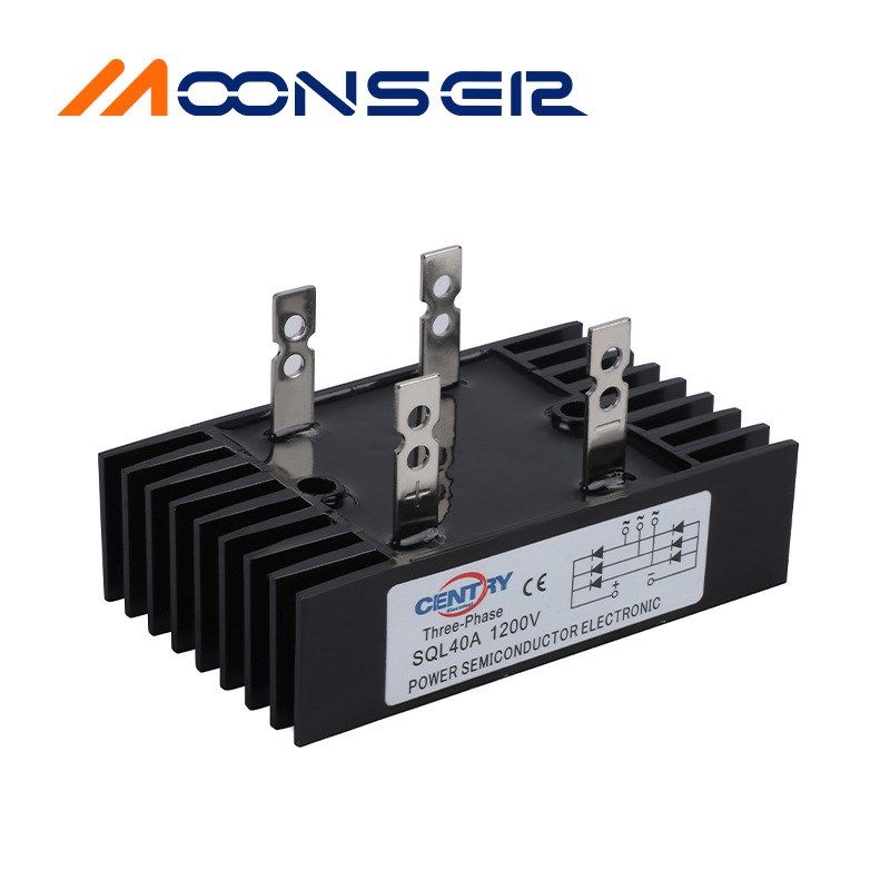 数控机械用配件 SQL40A 单相整流桥发电机励磁整流桥模块带散热