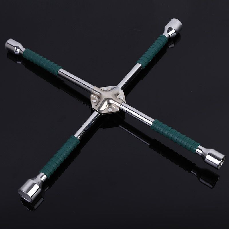 套柄十字扳手 轮胎套筒扳手 镜面护套十字扳手450长十字扳手