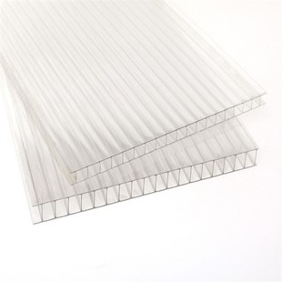 30mm阳光板遮阳棚顶棚材料工程塑料PC板聚碳酸酯板空心透明板子