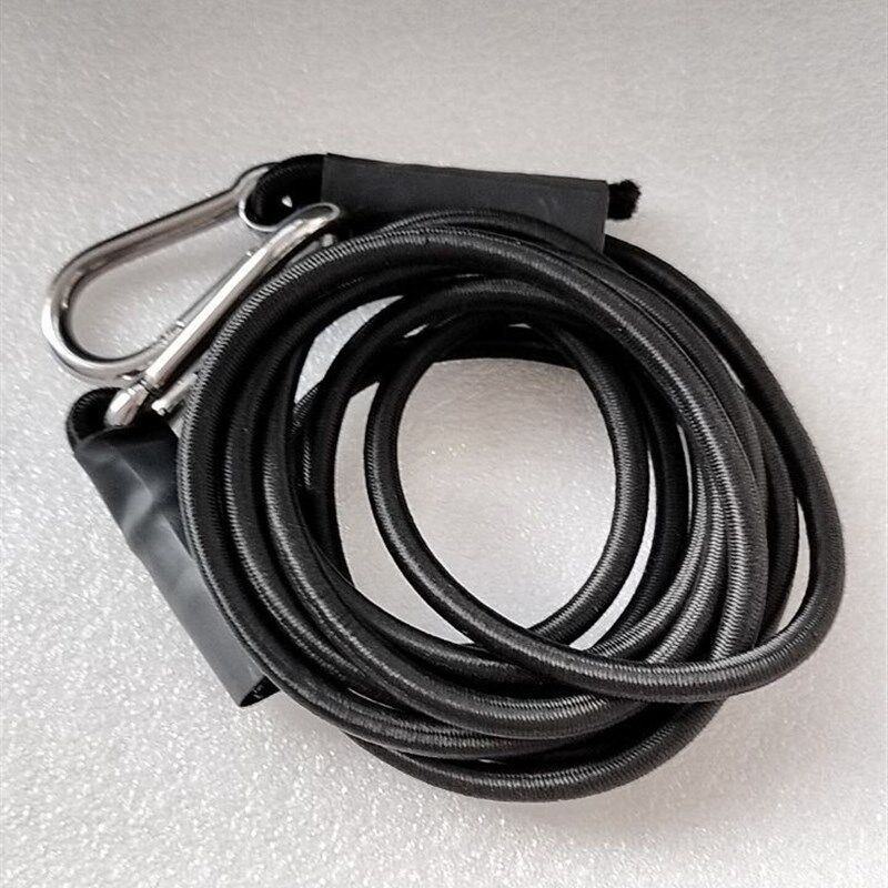 供应户外运动用品皮划艇配件304不锈钢弹簧登山钩  10m弹力绳挂钩