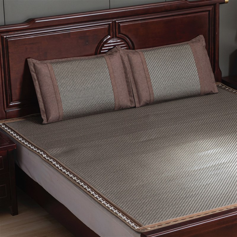 藤席手工编织可水洗凉席加厚 1.5米1.8m双人床席子尺寸定 制做