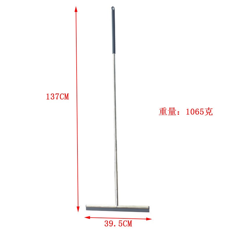黑色加厚硅胶地刮 地面推水器硅胶扫把 加长手柄浴室玻璃刮水器