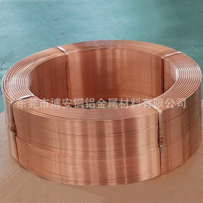 福建现货T2紫铜毛细盘管规格齐全复合ROSH要求空调管