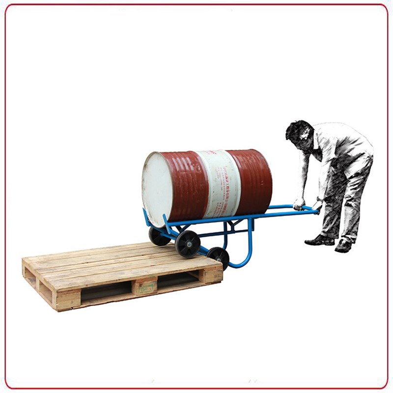 Schmeid施盾油桶推车 托盘上搬运储放倾倒桶 不锈钢油桶车