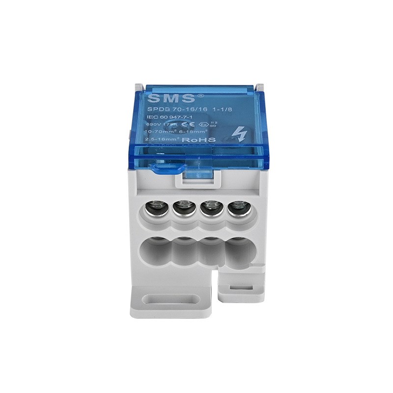 SMS供应大电流导轨式端子SPDB70-16/161-1/8分线端子盒UKK