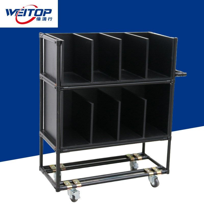 厂家可定精益管周转车东莞销售4S店维修车间周转货架长安线棒货架