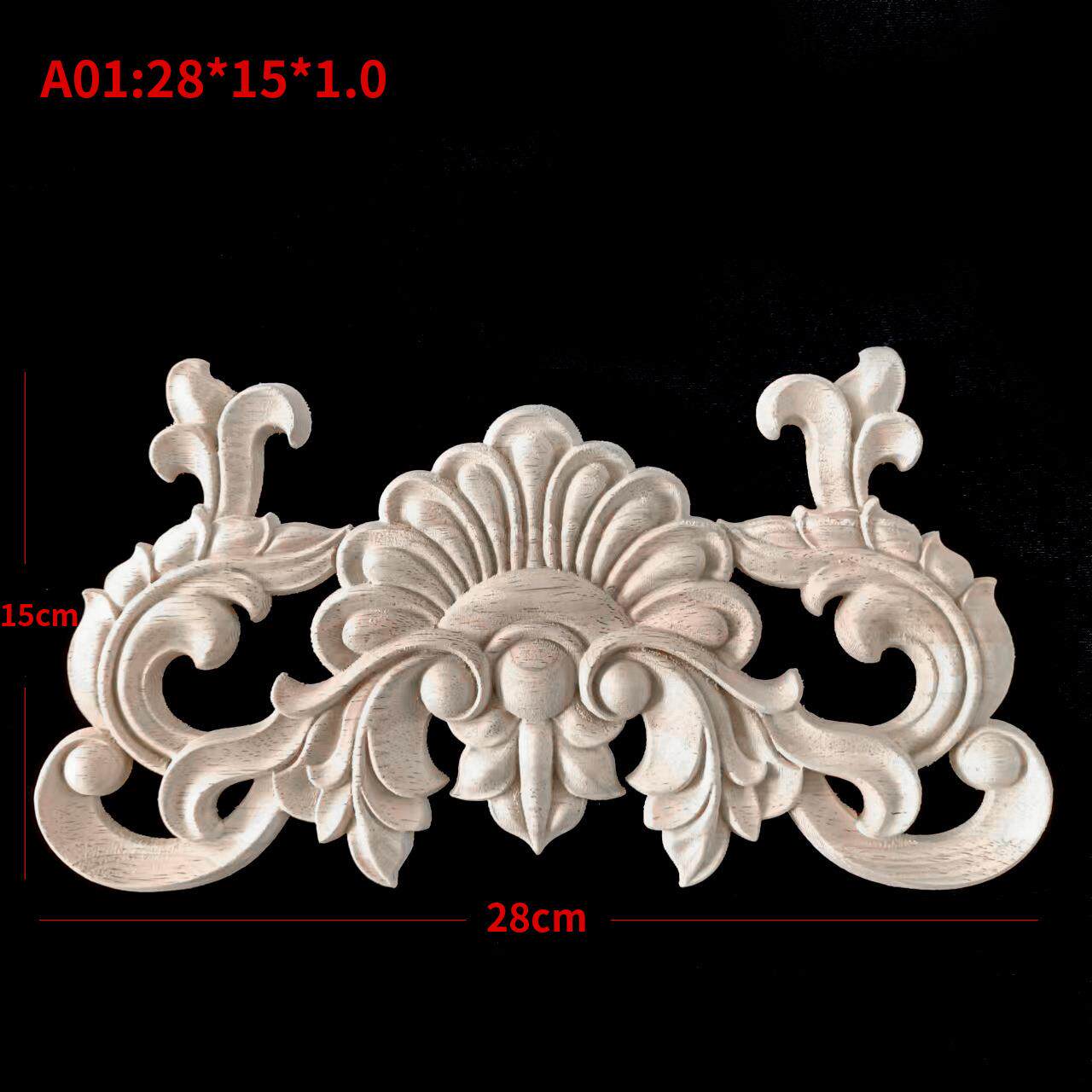 供应欧式贴花 家具装饰配件 东阳木雕橡胶木门橱柜雕花长贴片