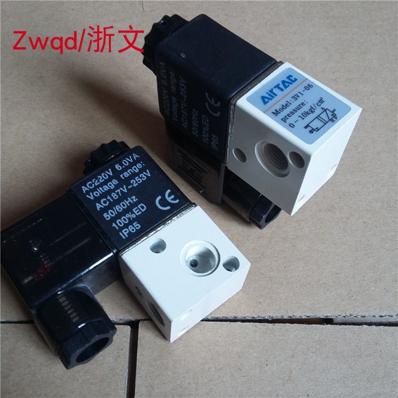 电磁阀3V1-06-DC24V 3V1-M5-DC24V 3V1-06-AC220V A B