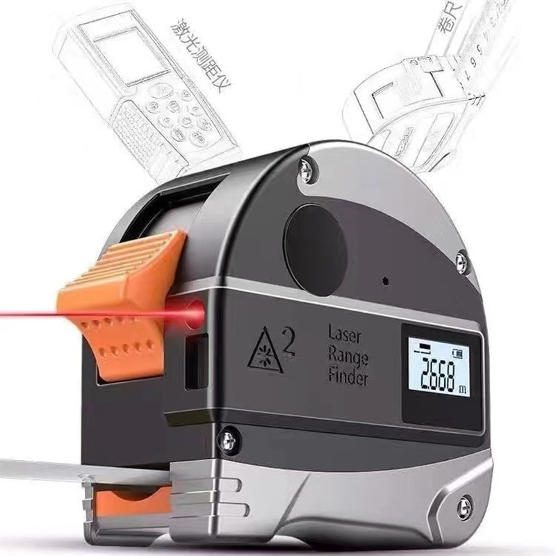 源头多功能激光卷尺测量仪高精度红外线测距仪手持卷尺电子尺