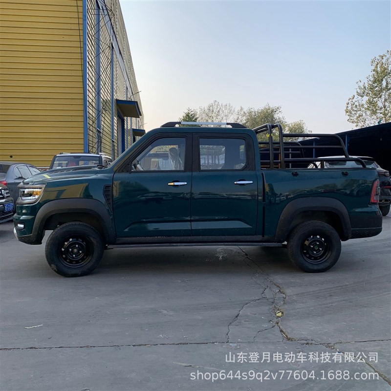 电动四轮皮卡家用载货汽车新能源双排油电两用农用老头乐代步车