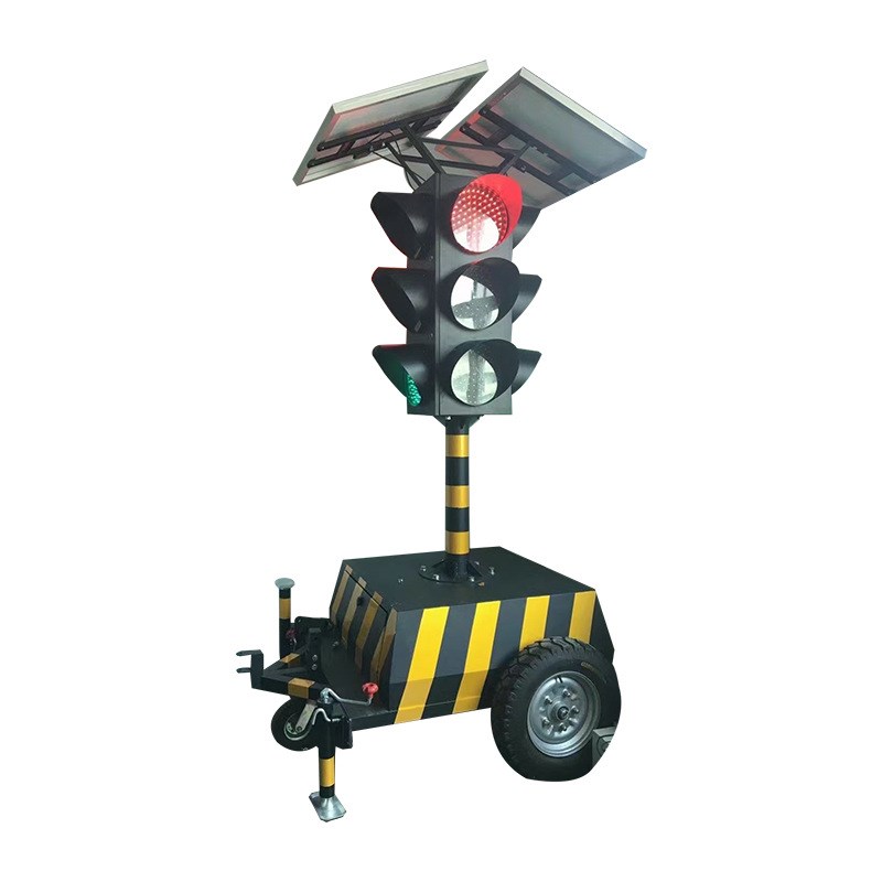红绿人加交通信号灯 p10带显示屏移动太阳能信号灯
