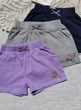实用好穿 3样包邮 110-150柜子尾 女童 全棉夏季短裤热裤子 三色