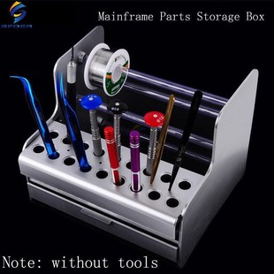 特尔佳手机维修主板零件收纳盒元件盒螺丝刀镊子工具盒手机配件盒