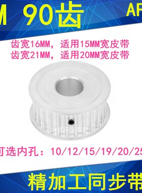 同步带轮5M90齿 带宽15/20 内孔10/12/15/19/20/25同步轮现货