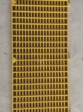 900*300*30绿色黄色 PP耐酸碱格栅板 走台板 走道板 地台板地沟板