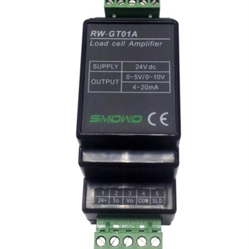 上海天贺RW-GT01A导轨式称重测力变送器/0-10V/4-20mA信号输出