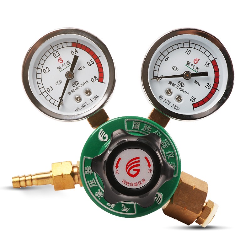 纯铜氢气减压器氢气调压阀稳压阀减压阀氢气压力表氢气表氢气罐