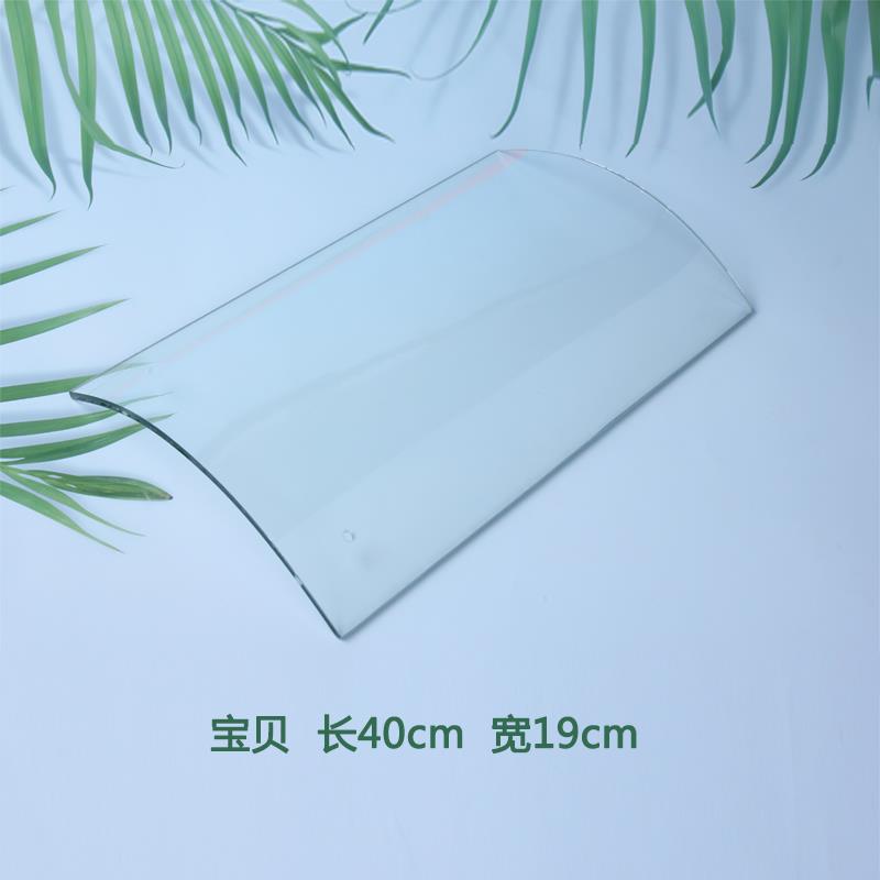 老式沟瓦钢化玻璃亮瓦采光板阳光棚加长瓦仿古小青瓦弧形瓦片屋顶