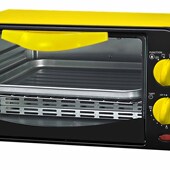 广荣小黄电烤箱家用小型9L多功能烘焙迷你烤箱小家电礼品厂家