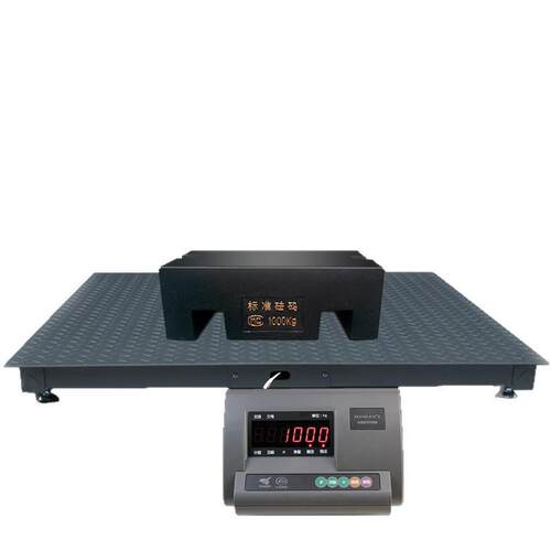上海耀华品恒地磅秤1-3吨带围栏小型称猪牛畜牧加厚高精度小地磅