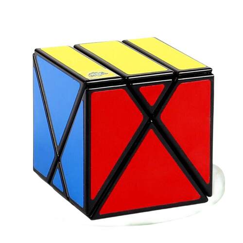蓝蓝 纵横魔方 XY Cube 变形四轴斜转魔方 颜色形状空间挑战