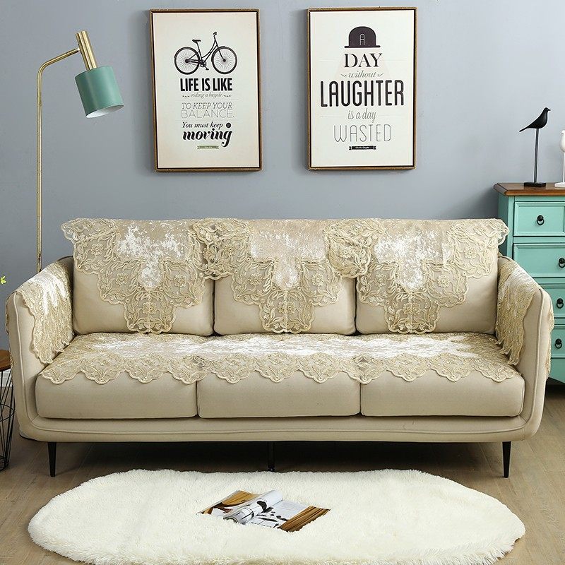 蕾丝沙发巾靠背巾扶手巾罩全盖布艺现代客厅沙发垫四季通用