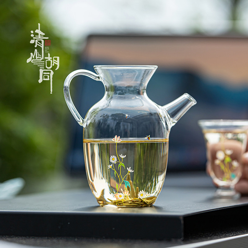 山胡同彷宋手执泡茶壶绿茶现代茶具小新耐热茶海