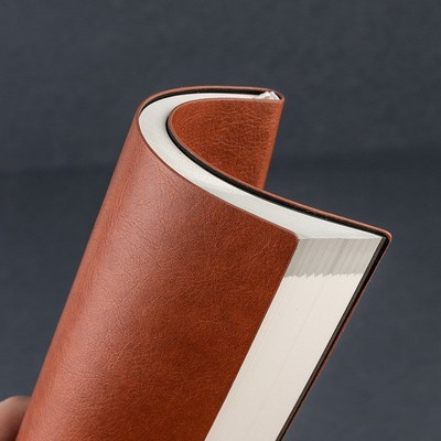 英瑞克肤感皮面笔记本子皮质记事本工作商务办公人士会议记录本文