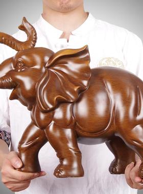 招财吉祥大象摆件一对家居客厅电视柜办公室桌酒柜玄关博古架装饰
