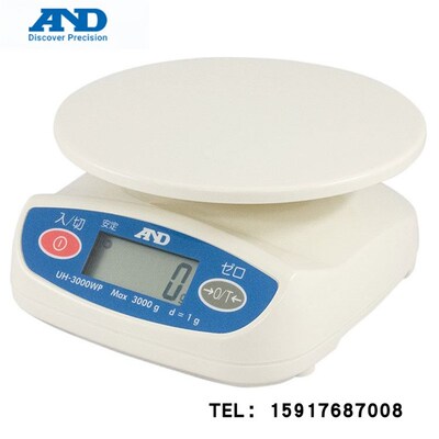 日本AND防水防尘型电子秤UH-3000WP