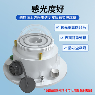 热电式太阳总辐射传感器辐照仪变送器日照总辐量照射强度计监测仪