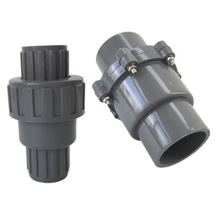 PVC给水管止回阀单向逆流阀止水阀防倒流123456寸4分国标pvc配件