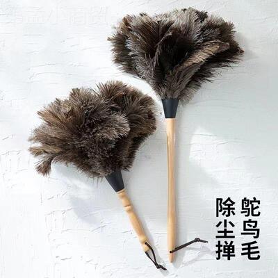 鸡掸COP家子不掉毛车用除尘静子电扫灰鸵鸟毛掸打扫卫生扫毛把刷