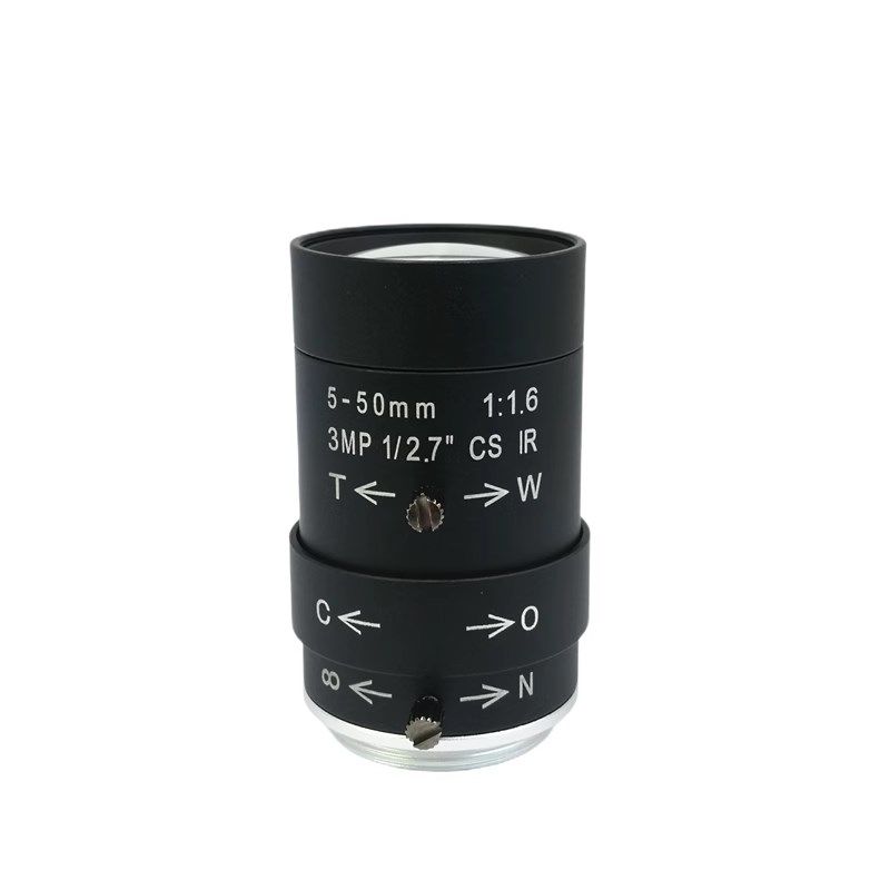 手动变焦5-50mm镜头 IR高清300万CS接口 监控摄像机配件智能视觉