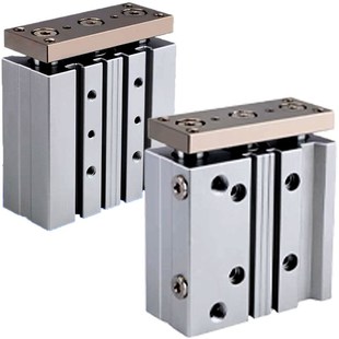 10X20X30X40X50X75X100Z 气动带导杆三杆三轴气缸MGPM12