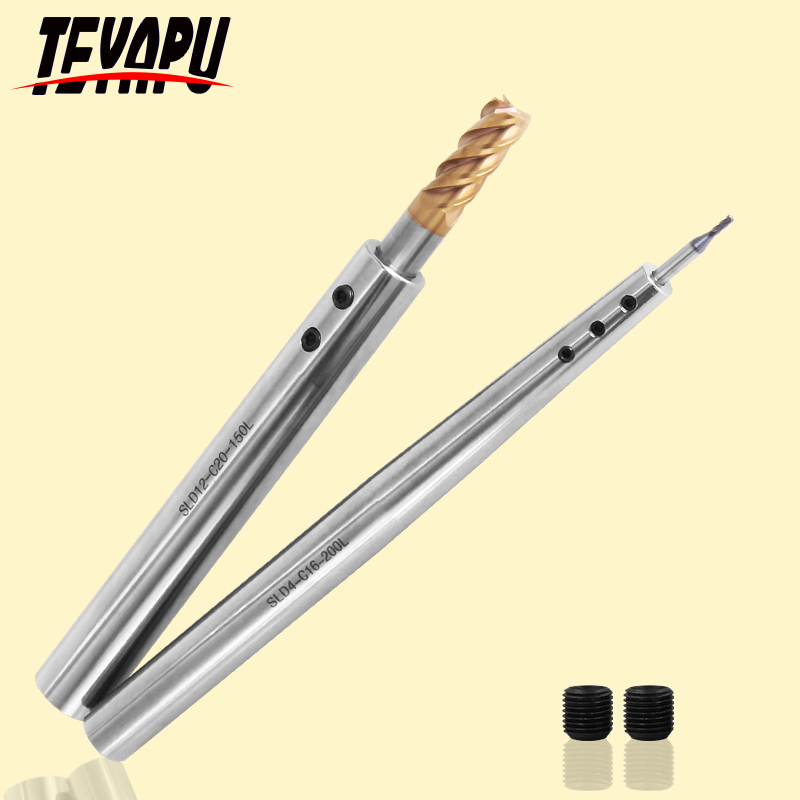 抗震雕刻机直柄延长杆C10-SLD4 6 8 10 12侧固式加长杆 CNC防震